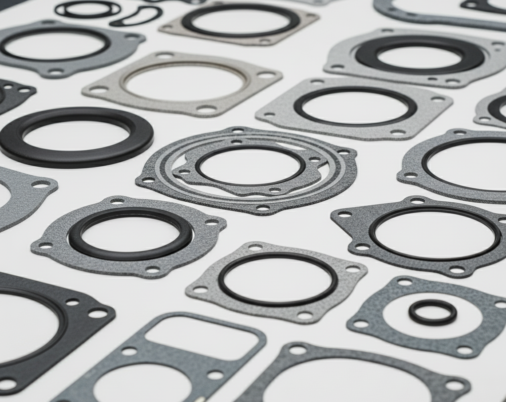 Various industrial and automotive gaskets